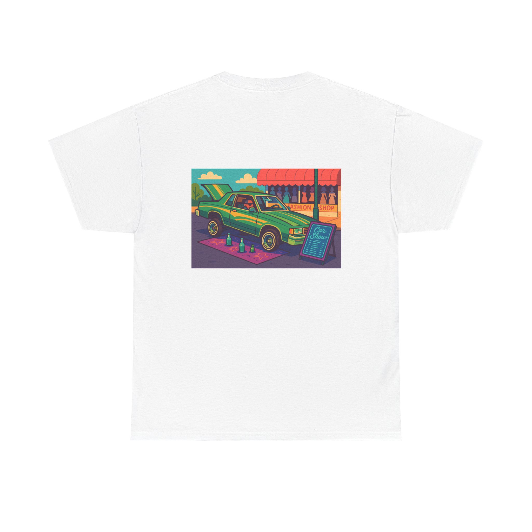ACHLOWRIDER34 - 2 Sided Graphic Tee | Unisex Heavy Cotton Tee for Lowrider Lovers, Gifts, Retro Old School Vibes, Summer Wear, Casual Car Show Fashion - Image 17