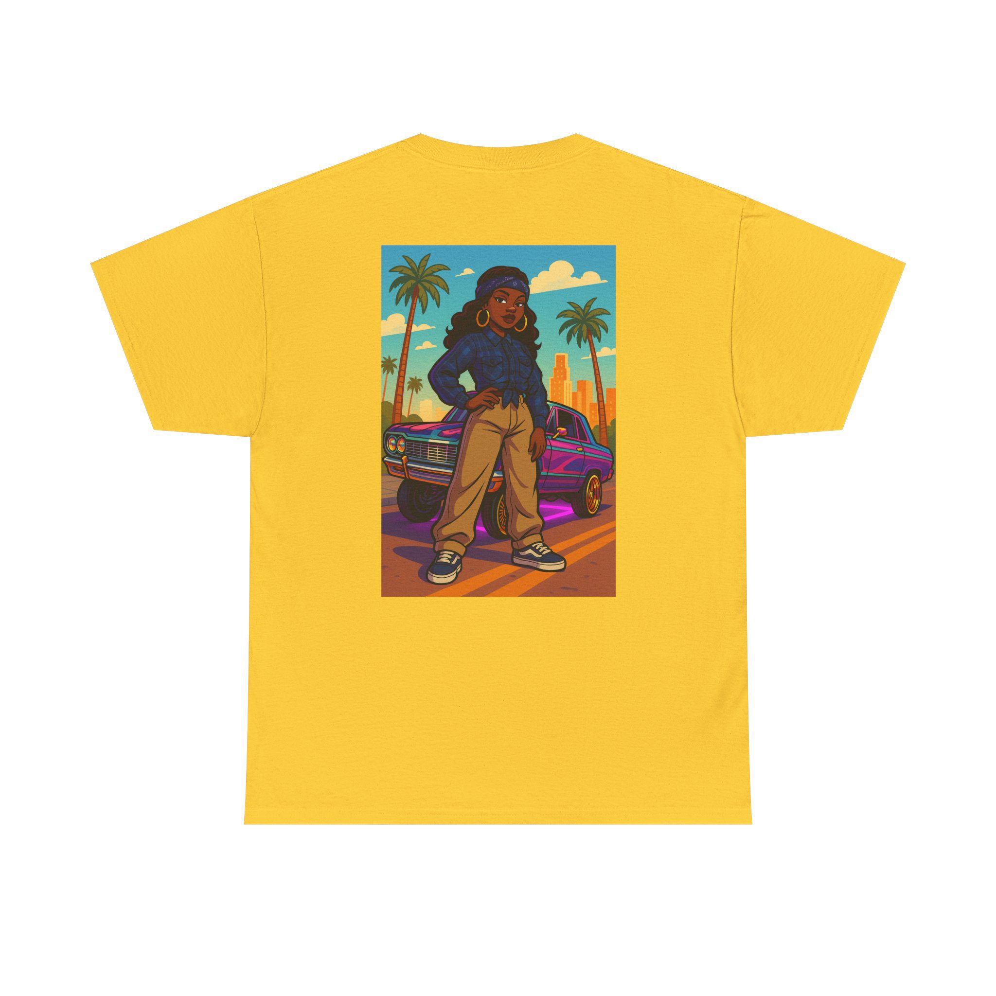 ACHLOWRIDER13 - 2 Sided Graphic Tee | Unisex Heavy Cotton Tee for Lowrider Lovers, Gifts, Retro Old School Vibes, Summer Wear, Casual Car Show Fashion - Image 17