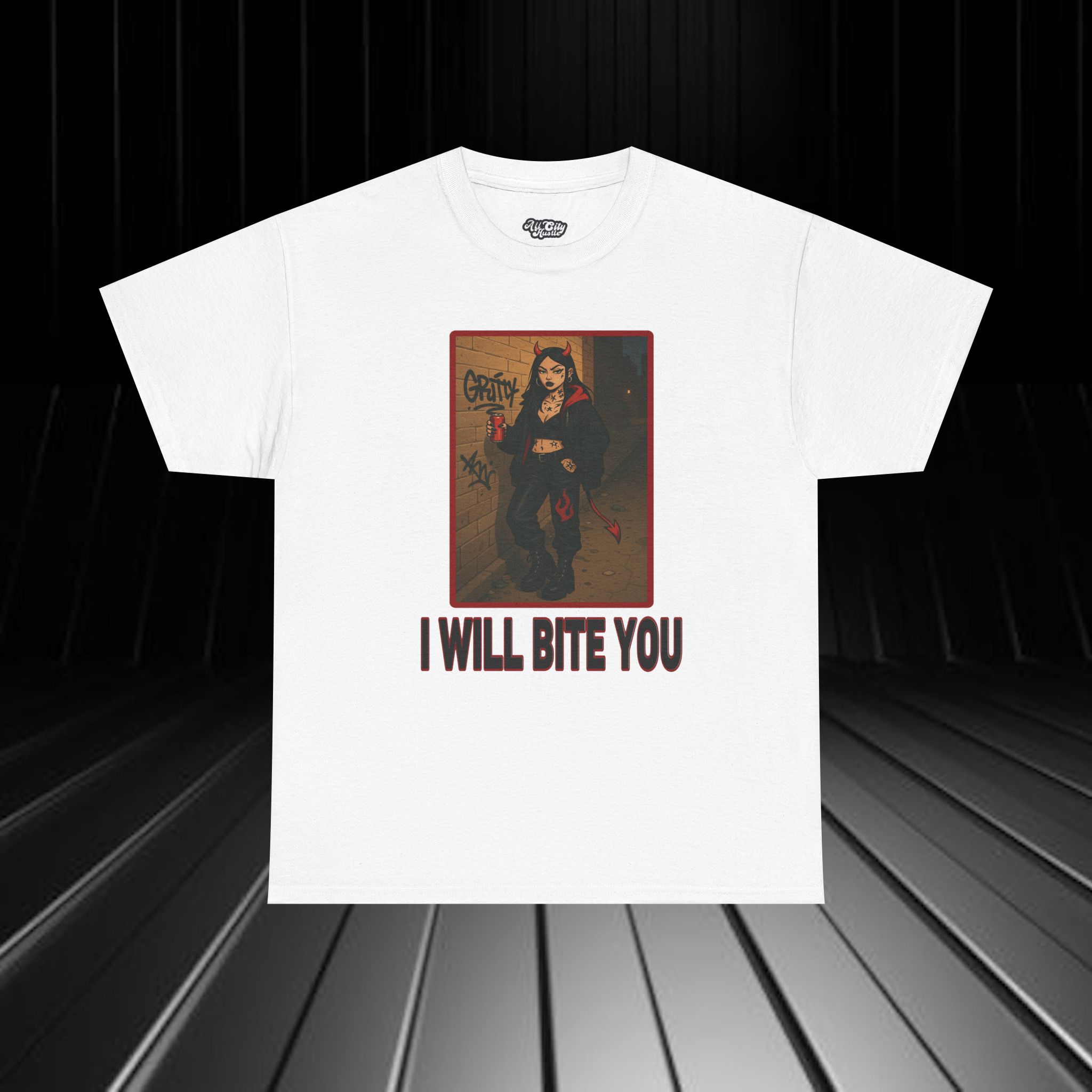 DARK23 Evil Cute Graphic Tee, Unisex Cotton Tee, Trendy T-Shirt, Casual Wear, Gift for Anyone, Dark Apparel - Image 10