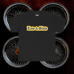 ACHLOWRIDER42 - 2 Sided Graphic Tee | Unisex Heavy Cotton Tee for Lowrider Lovers, Gifts, Retro Old School Vibes, Summer Wear, Casual Car Show Fashion