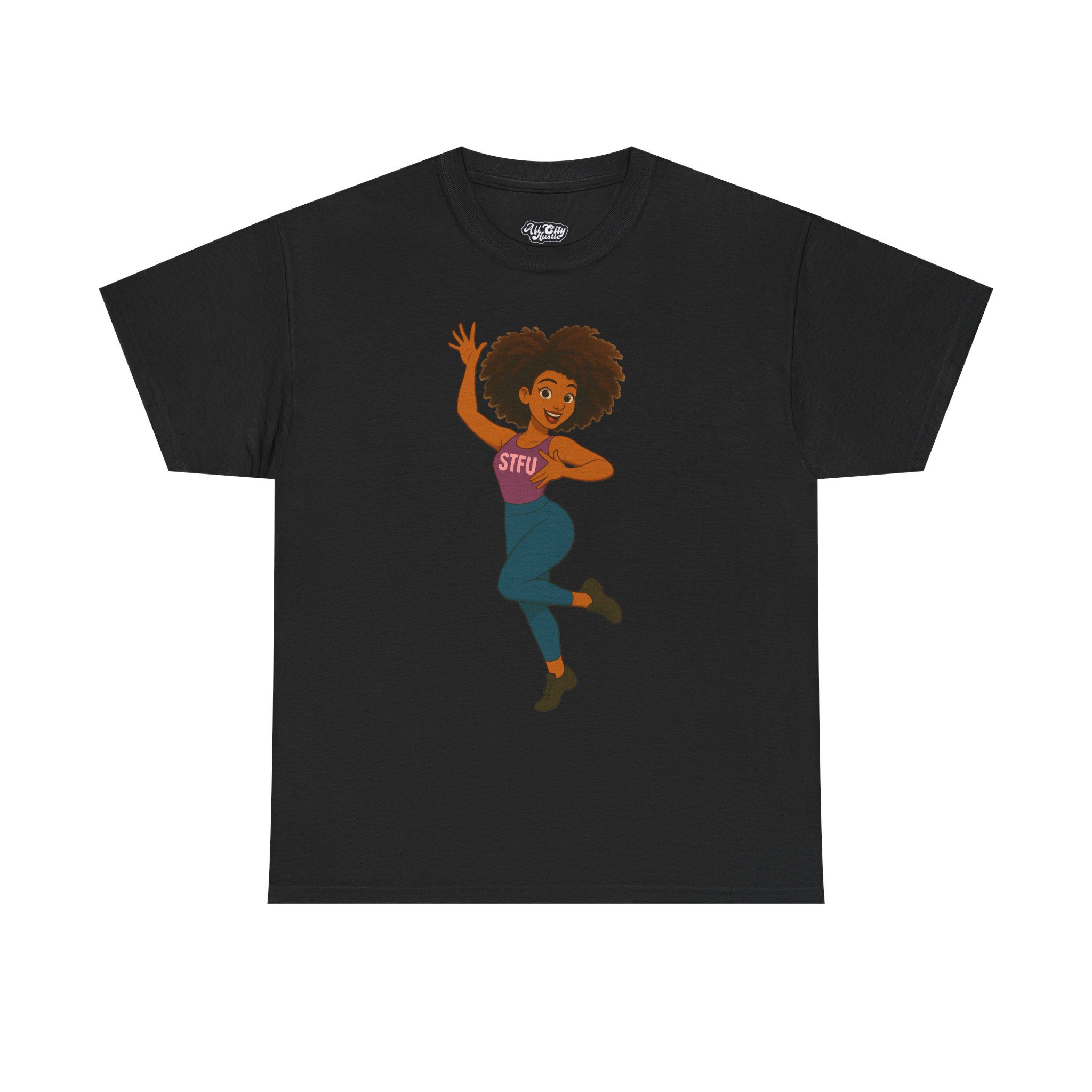STFU3 Playful Dance Tee - Fun Graphic Cotton T-Shirt for Everyday Wear, Gift for Dancers, Weekend Wear, Casual Outing, Birthday Gift - Image 4