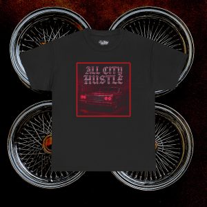 ACHLOWRIDER24 - 2 Sided Graphic Tee | Unisex Heavy Cotton Tee for Lowrider Lovers, Gifts, Retro Old School Vibes, Summer Wear, Casual Car Show Fashion