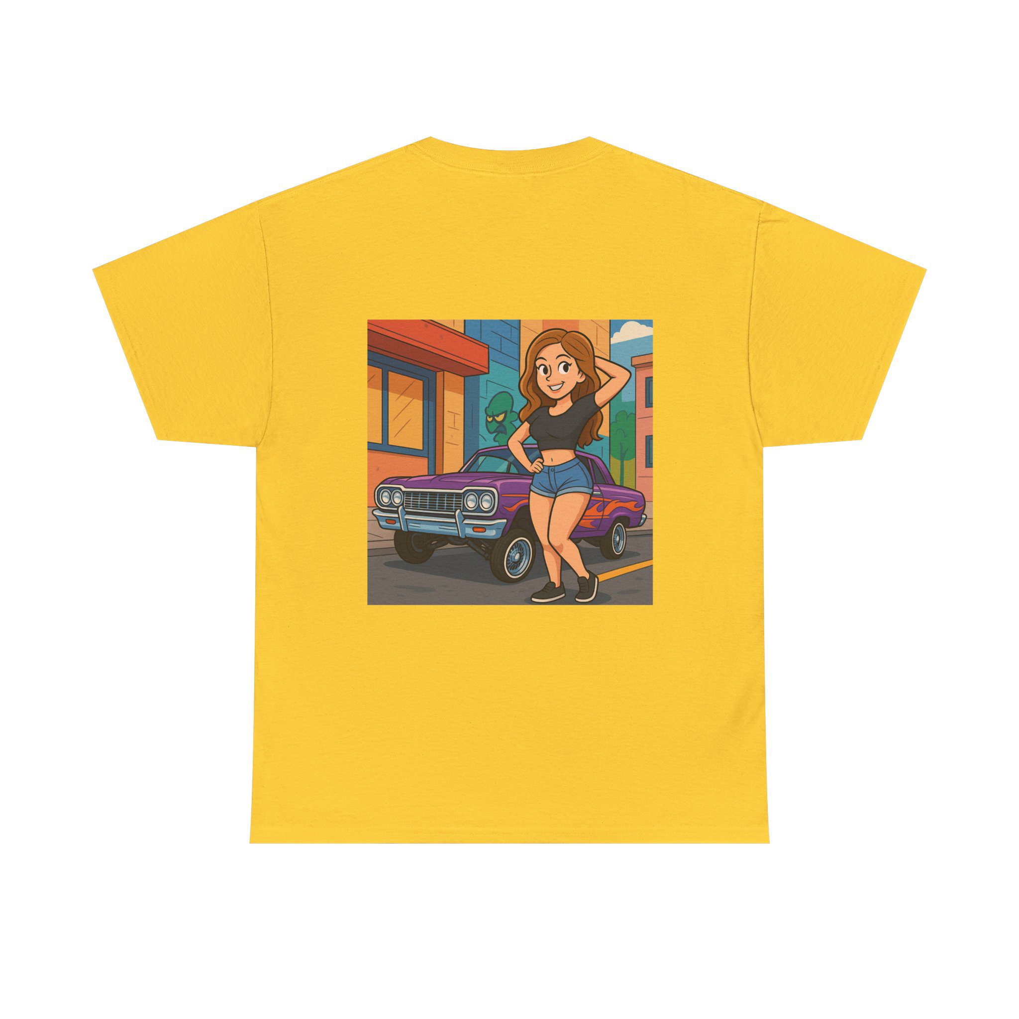 ACHLOWRIDER10 - 2 Sided Graphic Tee | Unisex Heavy Cotton Tee for Lowrider Lovers, Gifts, Retro Old School Vibes, Summer Wear, Casual Car Show Fashion - Image 14