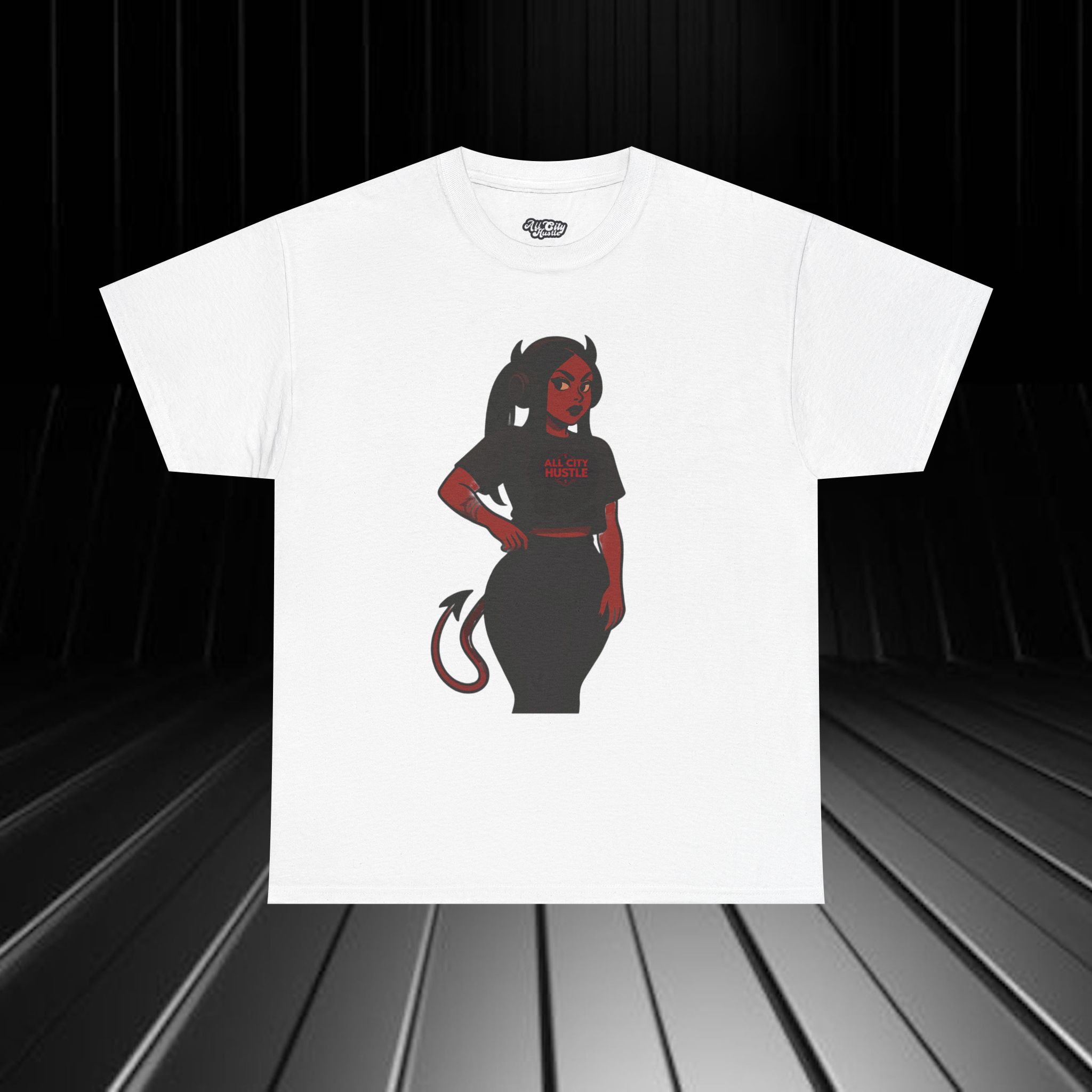 DARK26 Evil Cute Graphic Tee, Unisex Cotton Tee, Trendy T-Shirt, Casual Wear, Gift for Anyone, Dark Apparel - Image 10