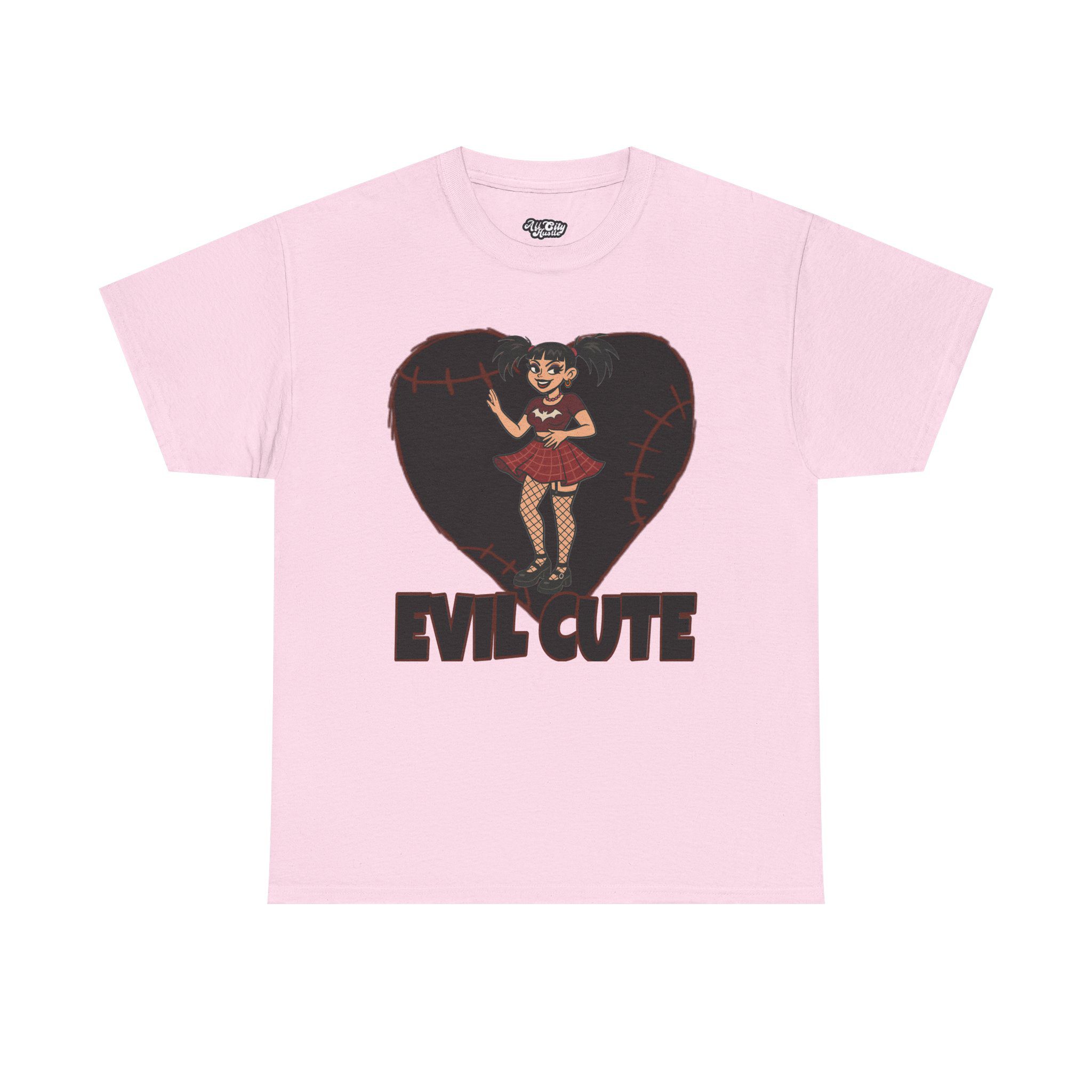 DARK1 Evil Cute Graphic Tee, Unisex Cotton Tee, Trendy T-Shirt, Casual Wear, Gift for Her, Halloween Apparel - Image 7