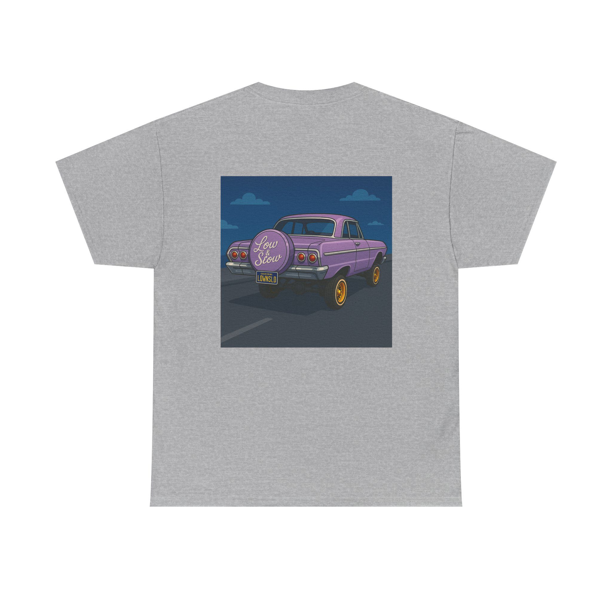 ACHLOWRIDER1 - 2 Sided Graphic Tee | Unisex Heavy Cotton Tee for Lowrider Lovers, Gifts, Retro Old School Vibes, Summer Wear, Casual Car Show Fashion - Image 11
