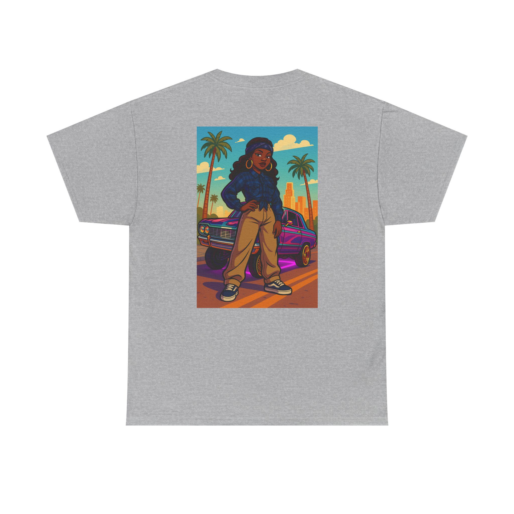 ACHLOWRIDER13 - 2 Sided Graphic Tee | Unisex Heavy Cotton Tee for Lowrider Lovers, Gifts, Retro Old School Vibes, Summer Wear, Casual Car Show Fashion - Image 32