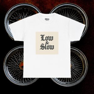 ACHLOWRIDER27 - 2 Sided Graphic Tee | Unisex Heavy Cotton Tee for Lowrider Lovers, Gifts, Retro Old School Vibes, Summer Wear, Casual Car Show Fashion