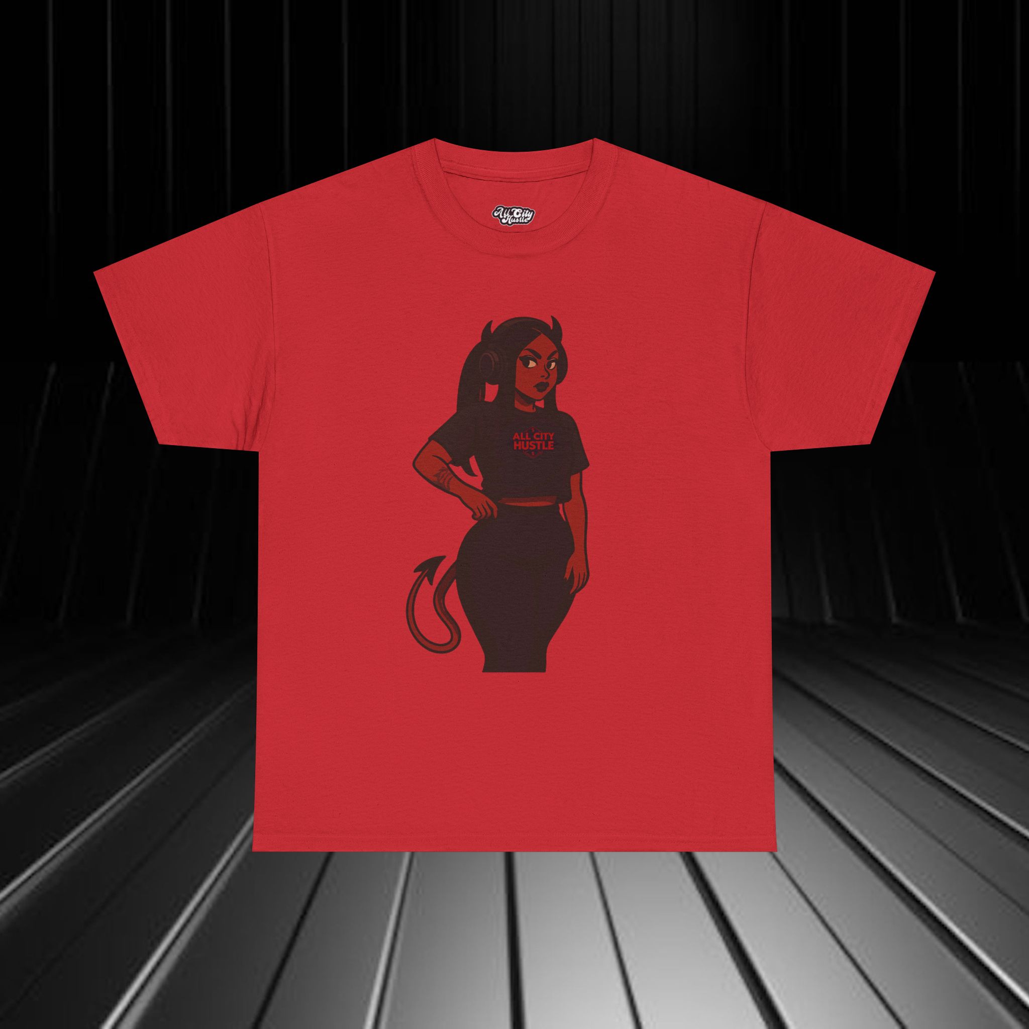 DARK26 Evil Cute Graphic Tee, Unisex Cotton Tee, Trendy T-Shirt, Casual Wear, Gift for Anyone, Dark Apparel - Image 9