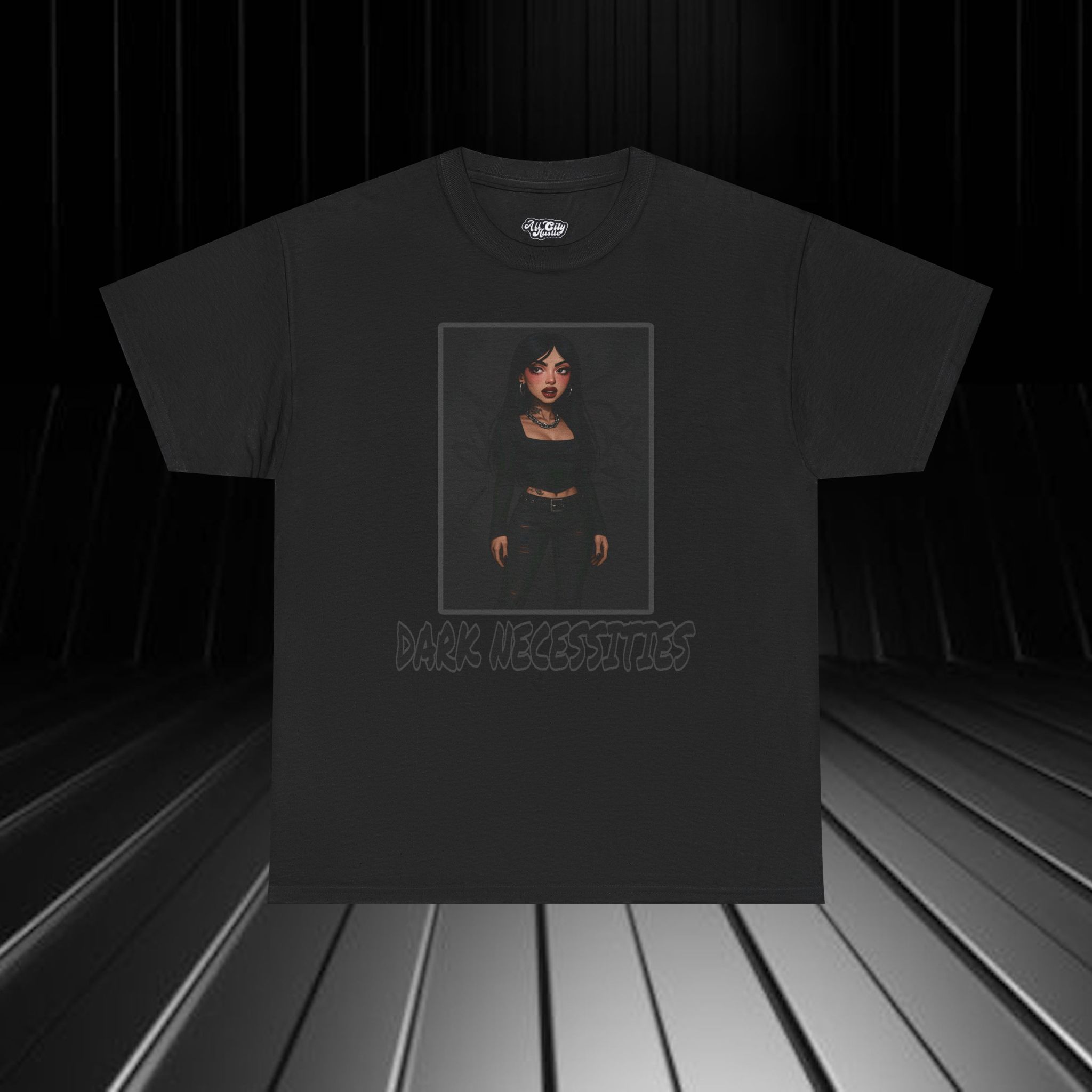 DARK22 Evil Cute Graphic Tee, Unisex Cotton Tee, Trendy T-Shirt, Casual Wear, Gift for Anyone, Dark Apparel - Image 4