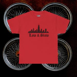 ACHLOWRIDER5 - 2 Sided Graphic Tee | Unisex Heavy Cotton Tee for Lowrider Lovers, Gifts, Retro Old School Vibes, Summer Wear, Casual Car Show Fashion