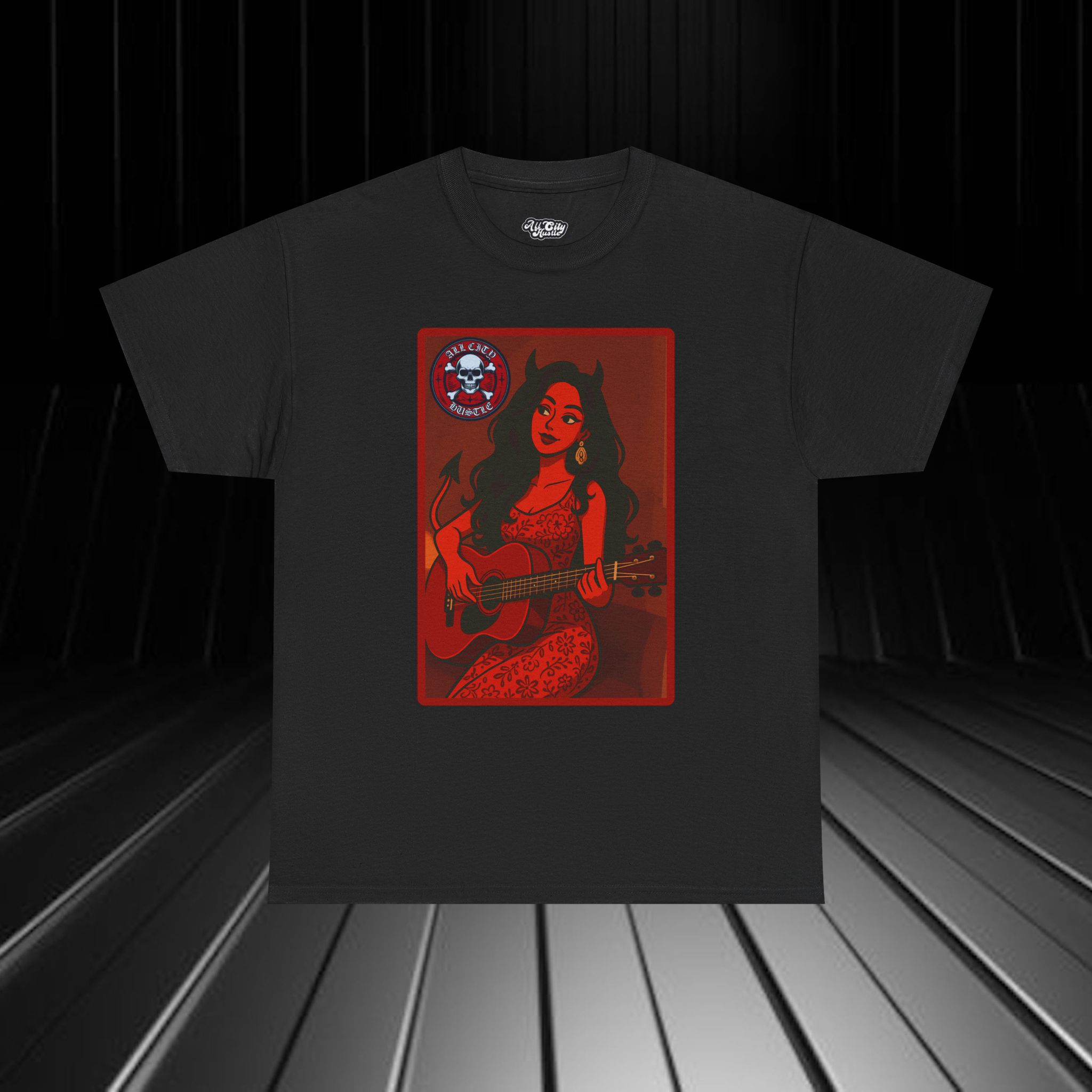 DARK18 Evil Cute Graphic Tee, Unisex Cotton Tee, Trendy T-Shirt, Casual Wear, Gift for Anyone, Dark Apparel - Image 4