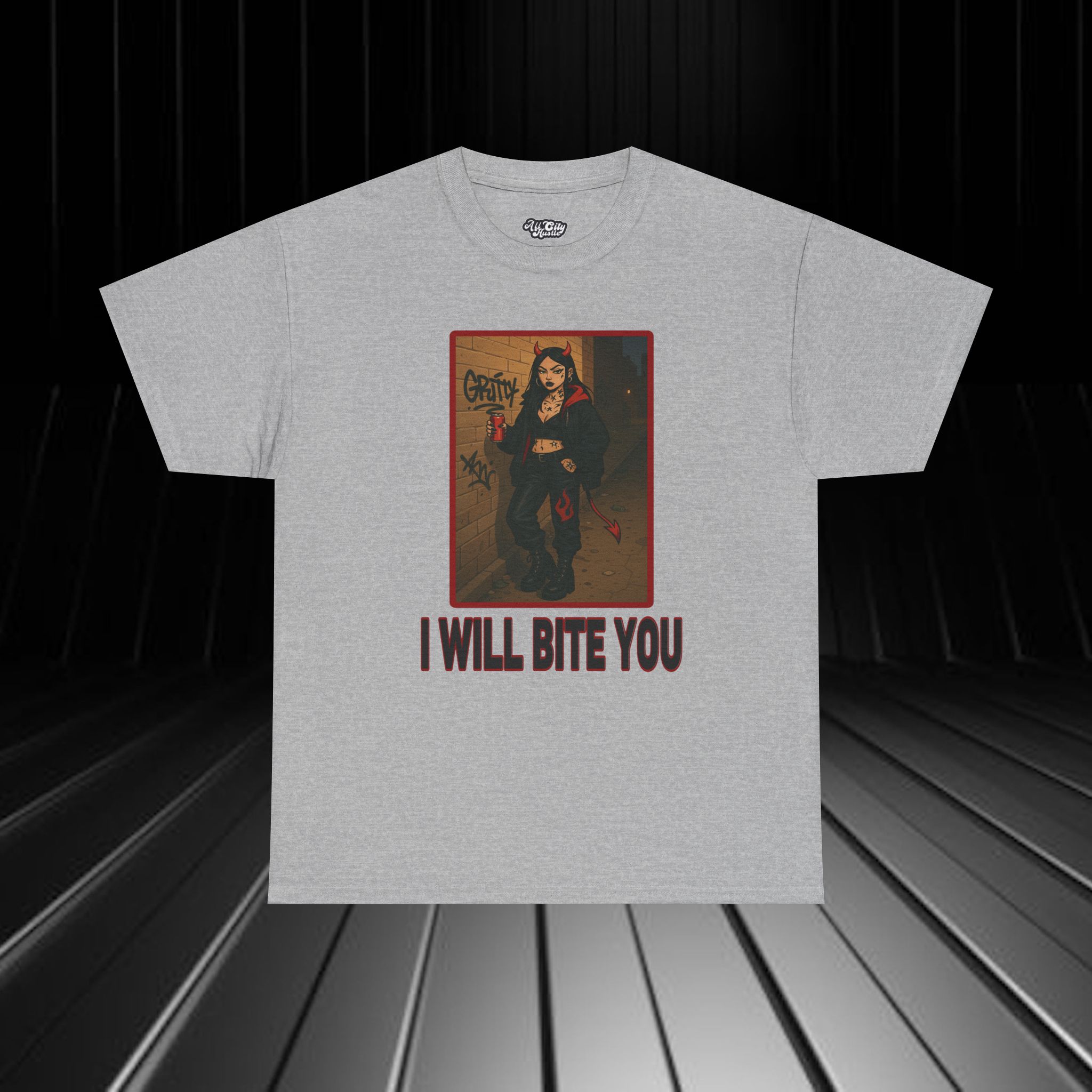 DARK23 Evil Cute Graphic Tee, Unisex Cotton Tee, Trendy T-Shirt, Casual Wear, Gift for Anyone, Dark Apparel - Image 11