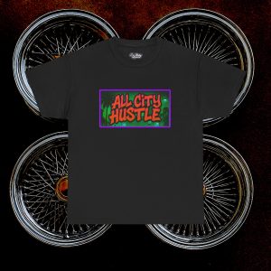 ACHLOWRIDER23 - 2 Sided Graphic Tee | Unisex Heavy Cotton Tee for Lowrider Lovers, Gifts, Retro Old School Vibes, Summer Wear, Casual Car Show Fashion