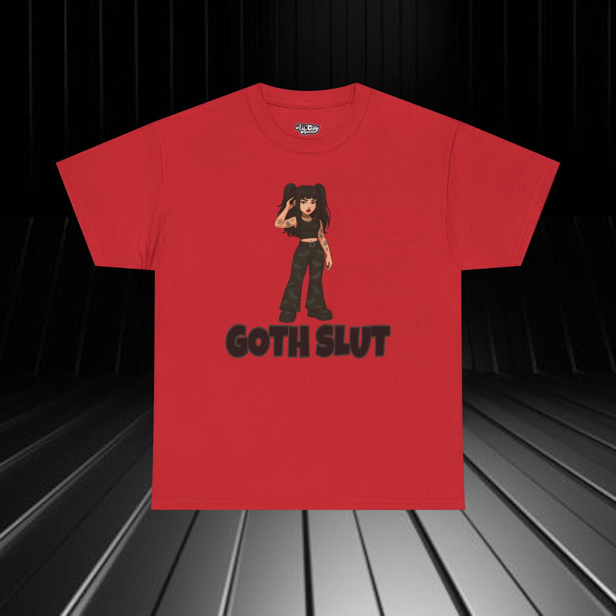 DARK11 Evil Cute Graphic Tee, Unisex Cotton Tee, Trendy T-Shirt, Casual Wear, Gift for Her, Dark Apparel - Image 9