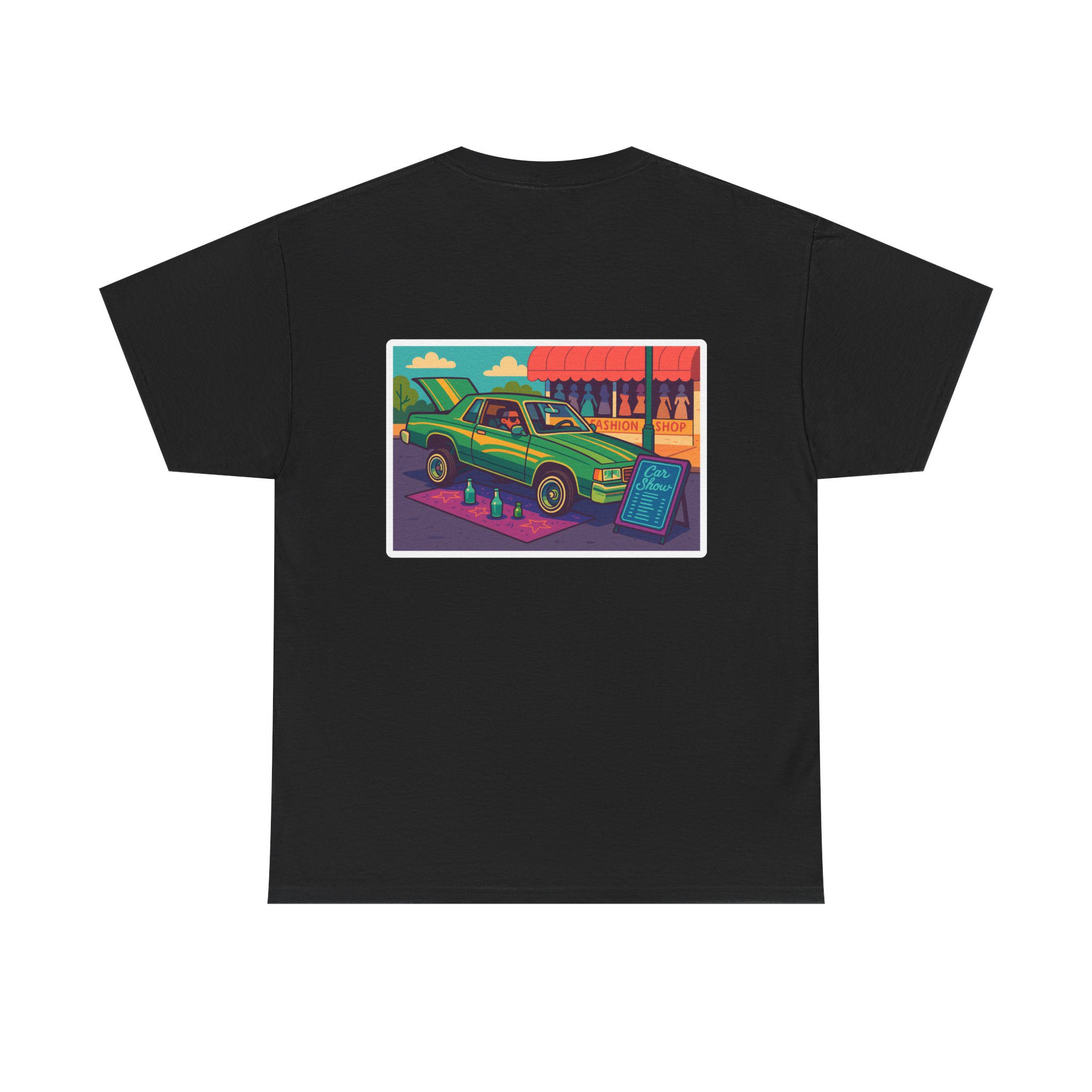 ACHLOWRIDER34 - 2 Sided Graphic Tee | Unisex Heavy Cotton Tee for Lowrider Lovers, Gifts, Retro Old School Vibes, Summer Wear, Casual Car Show Fashion - Image 8