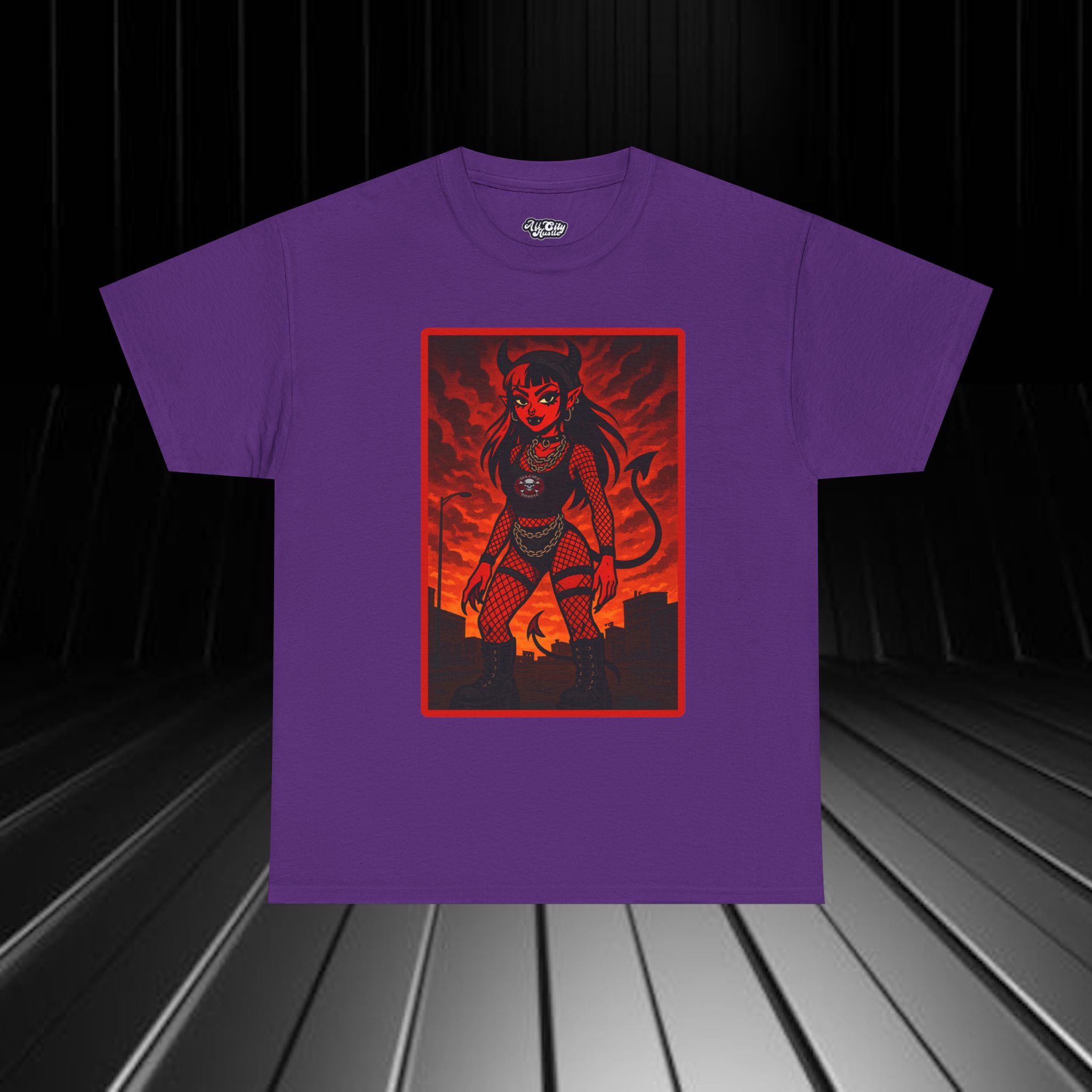 DARK17 Evil Cute Graphic Tee, Unisex Cotton Tee, Trendy T-Shirt, Casual Wear, Gift for Anyone, Dark Apparel - Image 3