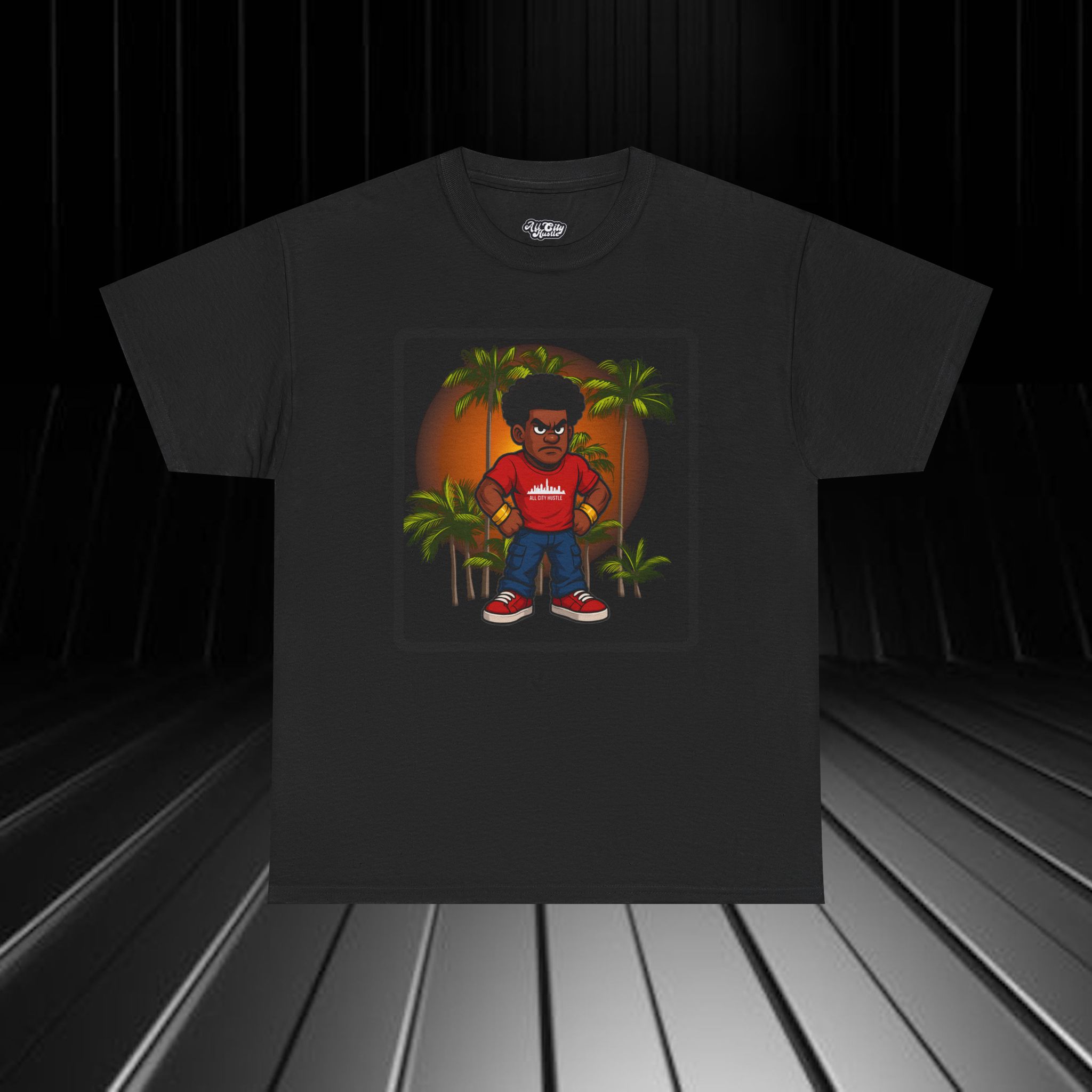 Copy of GANGSTER20 City Hood Inspired Unisex Heavy Cotton Tee, Graphic Tee for Comic Lovers, Casual Wear, Birthday Gift, Gift for Friends - Image 4