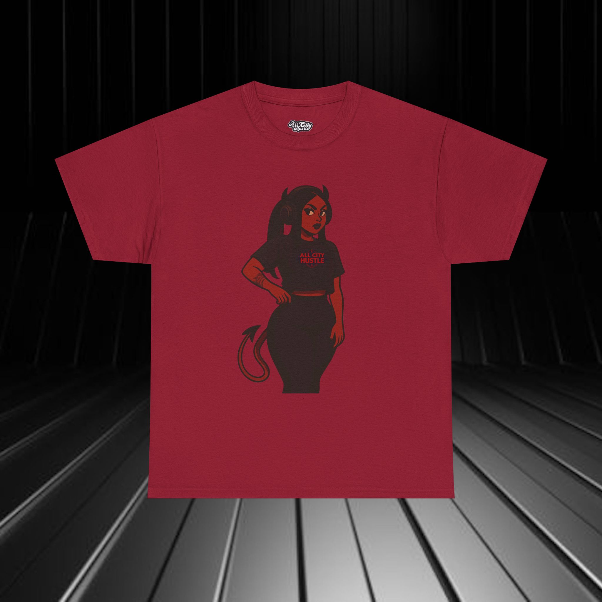 DARK26 Evil Cute Graphic Tee, Unisex Cotton Tee, Trendy T-Shirt, Casual Wear, Gift for Anyone, Dark Apparel - Image 2