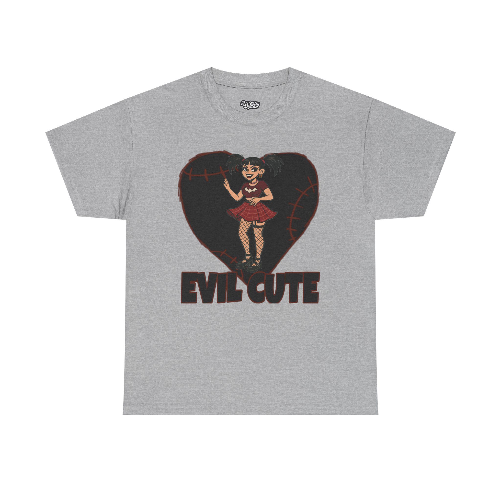 DARK1 Evil Cute Graphic Tee, Unisex Cotton Tee, Trendy T-Shirt, Casual Wear, Gift for Her, Halloween Apparel - Image 11