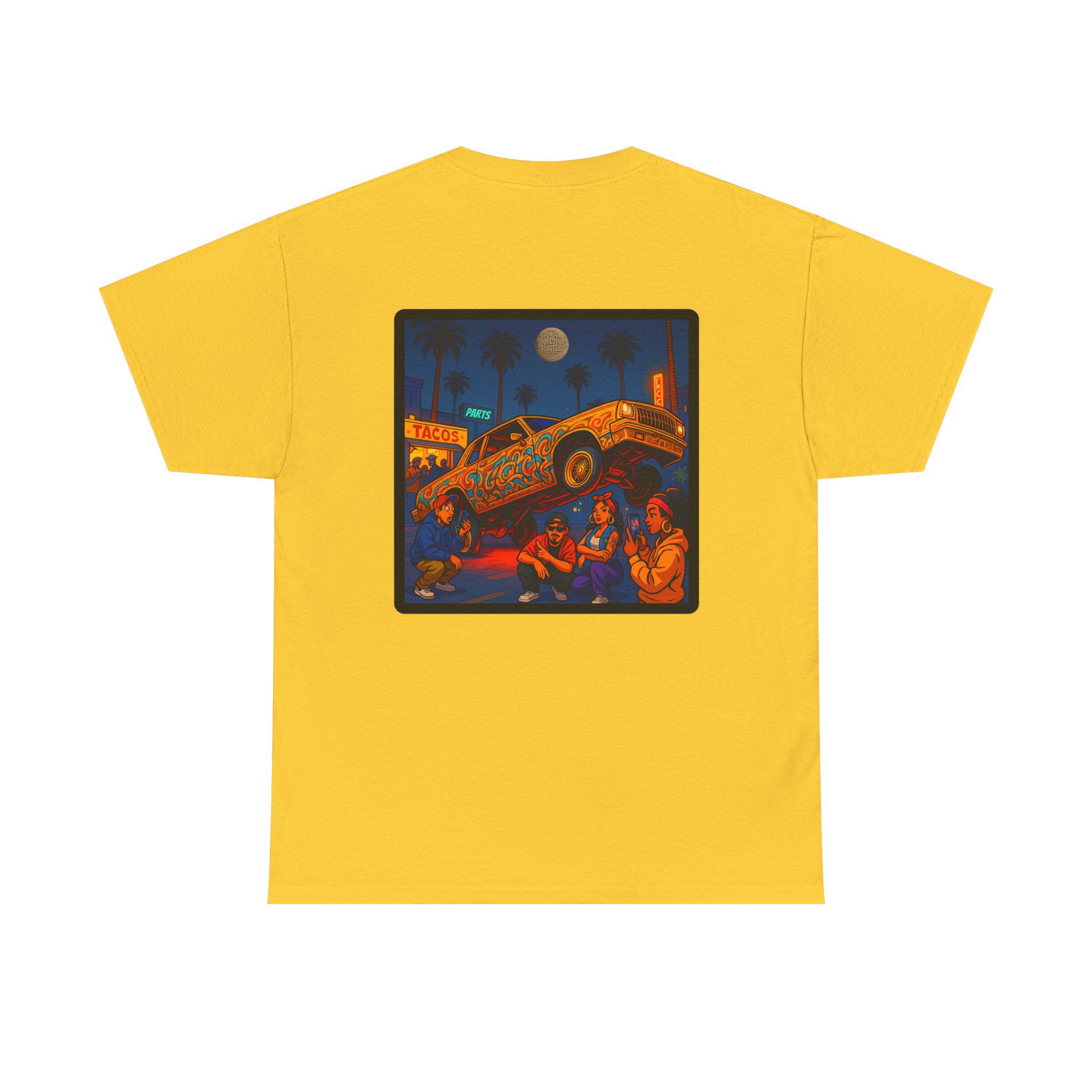 ACHLOWRIDER33 - 2 Sided Graphic Tee | Unisex Heavy Cotton Tee for Lowrider Lovers, Gifts, Retro Old School Vibes, Summer Wear, Casual Car Show Fashion - Image 8