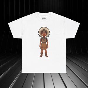 NATIVE4 Tribal Inspired Tee - Unisex Heavy Cotton Graphic T-Shirt, Casual Wear, Festival Apparel, Unique Gift, Outdoor Enthusiast, Native Culture