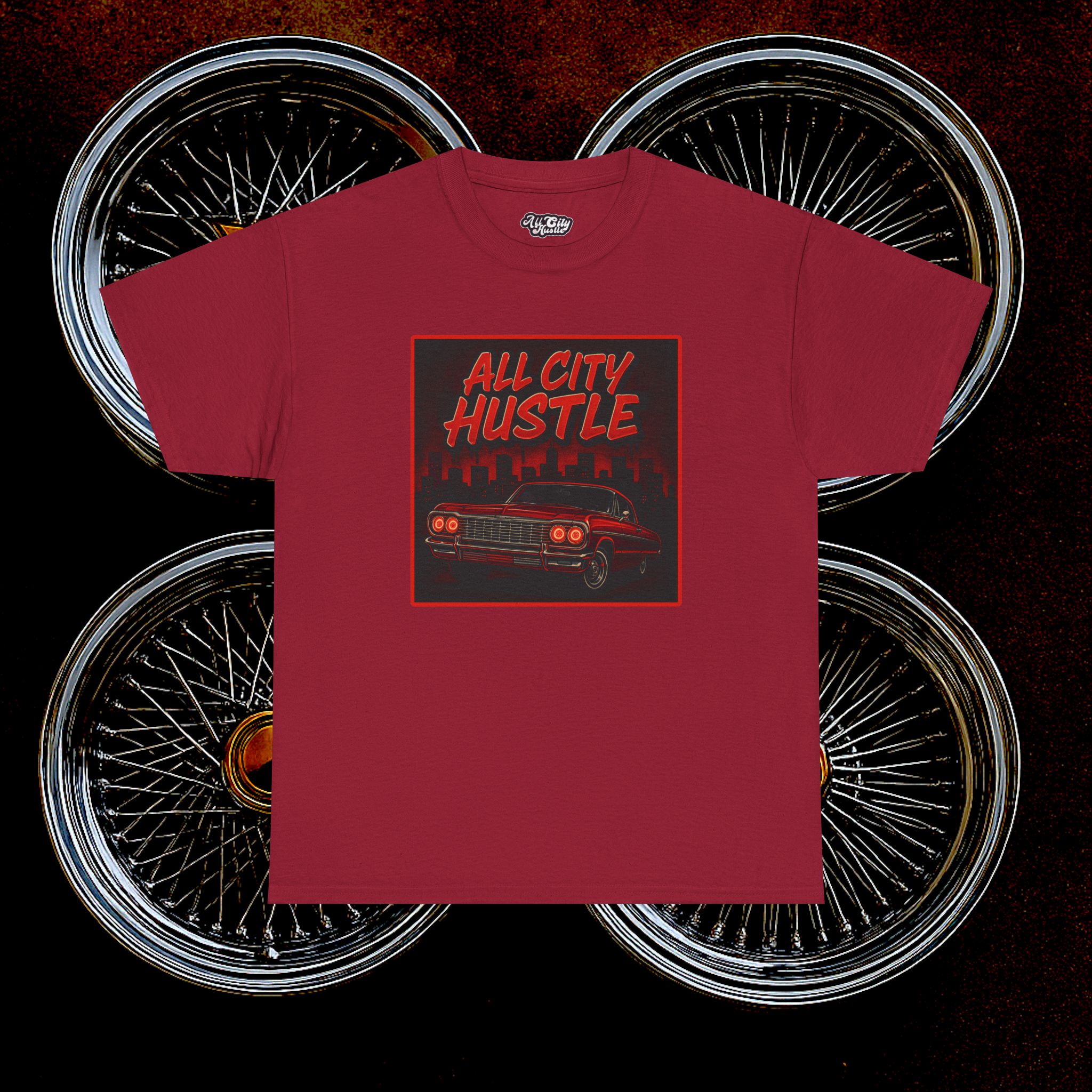 ACHLOWRIDER37 - 2 Sided Graphic Tee | Unisex Heavy Cotton Tee for Lowrider Lovers, Gifts, Retro Old School Vibes, Summer Wear, Casual Car Show Fashion - Image 22