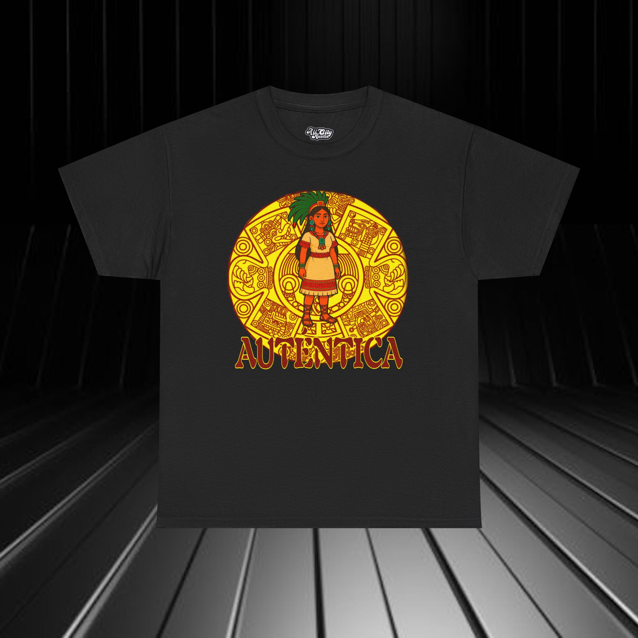 NATIVE9 Tribal Inspired Tee - Unisex Heavy Cotton Graphic T-Shirt, Casual Wear, Festival Apparel, Unique Gift, Outdoor Enthusiast, Native Culture - Image 5