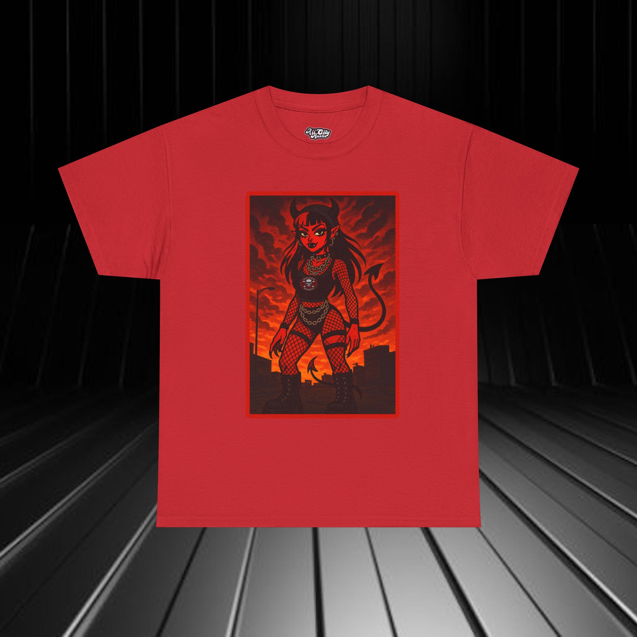 DARK17 Evil Cute Graphic Tee, Unisex Cotton Tee, Trendy T-Shirt, Casual Wear, Gift for Anyone, Dark Apparel - Image 9