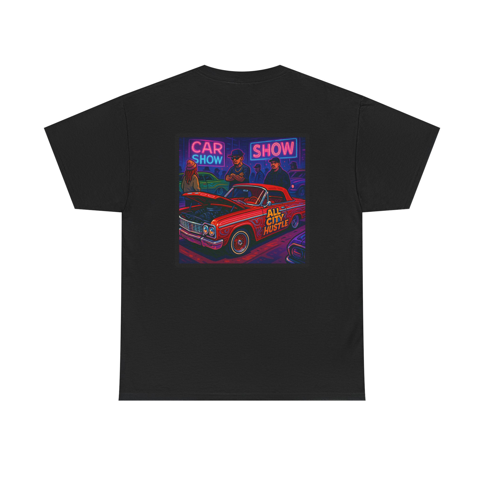 ACHLOWRIDER37 - 2 Sided Graphic Tee | Unisex Heavy Cotton Tee for Lowrider Lovers, Gifts, Retro Old School Vibes, Summer Wear, Casual Car Show Fashion - Image 2