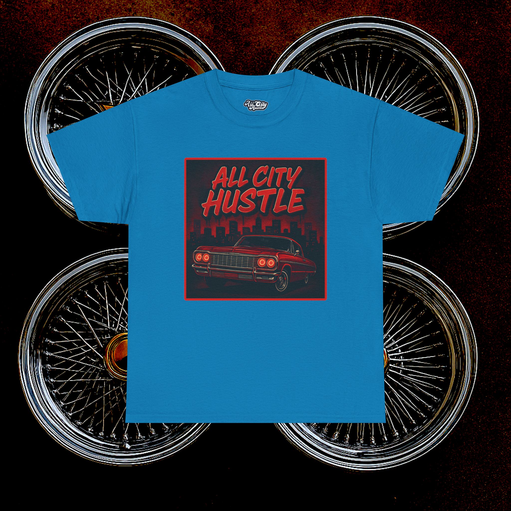 ACHLOWRIDER38 - 2 Sided Graphic Tee | Unisex Heavy Cotton Tee for Lowrider Lovers, Gifts, Retro Old School Vibes, Summer Wear, Casual Car Show Fashion - Image 28