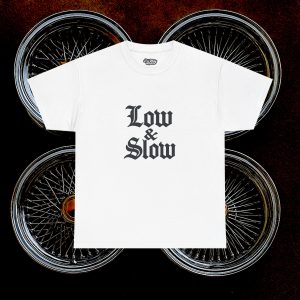 ACHLOWRIDER1 - 2 Sided Graphic Tee | Unisex Heavy Cotton Tee for Lowrider Lovers, Gifts, Retro Old School Vibes, Summer Wear, Casual Car Show Fashion