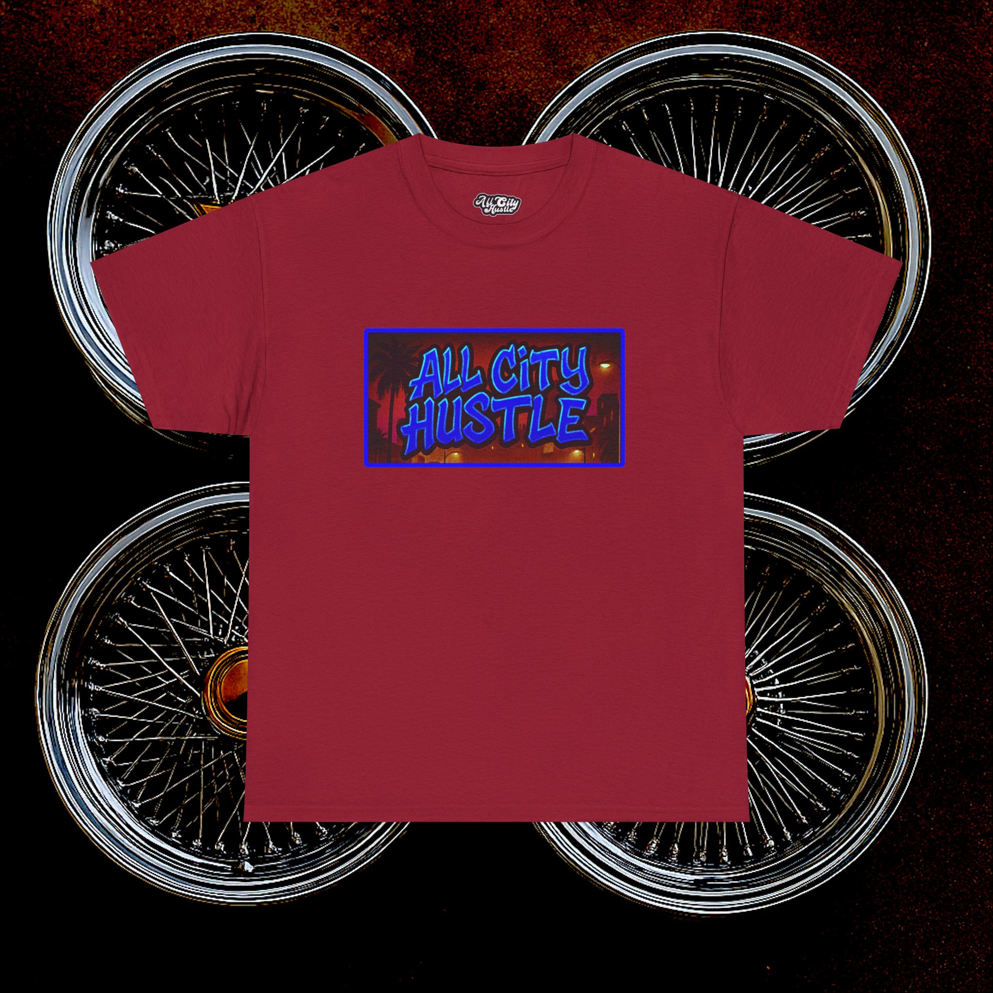 ACHLOWRIDER40 - 2 Sided Graphic Tee | Unisex Heavy Cotton Tee for Lowrider Lovers, Gifts, Retro Old School Vibes, Summer Wear, Casual Car Show Fashion - Image 22