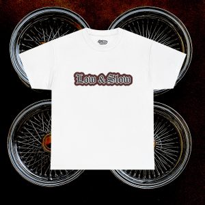 ACHLOWRIDER41 - 2 Sided Graphic Tee | Unisex Heavy Cotton Tee for Lowrider Lovers, Gifts, Retro Old School Vibes, Summer Wear, Casual Car Show Fashion