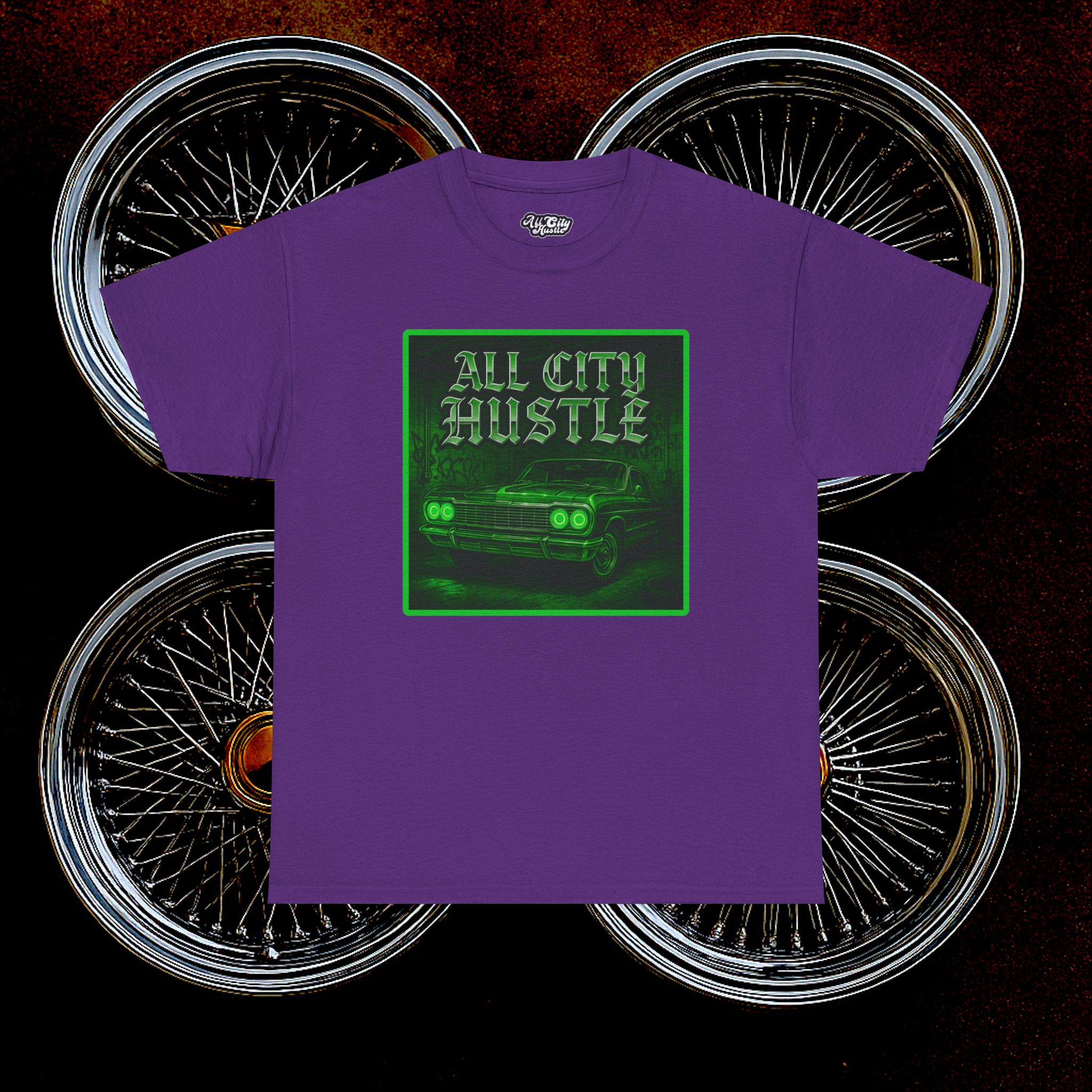 ACHLOWRIDER17 - 2 Sided Graphic Tee | Unisex Heavy Cotton Tee for Lowrider Lovers, Gifts, Retro Old School Vibes, Summer Wear, Casual Car Show Fashion - Image 13