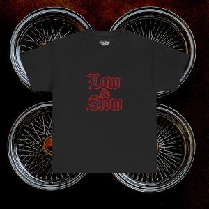 ACHLOWRIDER7 - 2 Sided Graphic Tee | Unisex Heavy Cotton Tee for Lowrider Lovers, Gifts, Retro Old School Vibes, Summer Wear, Casual Car Show Fashion