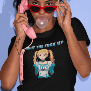 STFU5 Funny Graphic T-Shirt, STFU Tee, Casual Wear, Unisex Cotton Shirt, Gift for Friends, Conversation Starter