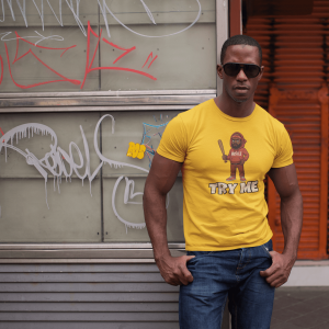 GANGSTER2 City Hood Inspired Unisex Heavy Cotton Tee, Graphic Tee for Comic Lovers, Casual Wear, Birthday Gift, Gift for Friends