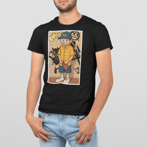 GANGSTER12 City Hood Inspired Unisex Heavy Cotton Tee, Graphic Tee for Comic Lovers, Casual Wear, Birthday Gift, Gift for Friends