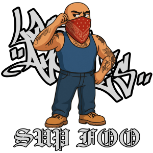 GANGSTER13 City Hood Inspired Unisex Heavy Cotton Tee, Graphic Tee for Comic Lovers, Casual Wear, Birthday Gift, Gift for Friends