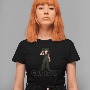 DARK11 Evil Cute Graphic Tee, Unisex Cotton Tee, Trendy T-Shirt, Casual Wear, Gift for Her, Dark Apparel