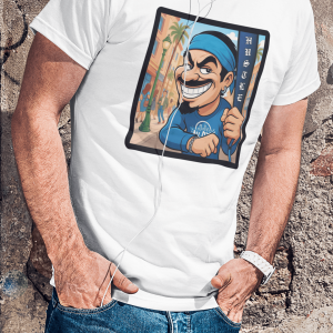 GANGSTER20 City Hood Inspired Unisex Heavy Cotton Tee, Graphic Tee for Comic Lovers, Casual Wear, Birthday Gift, Gift for Friends