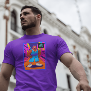 GANGSTER22 City Hood Inspired Unisex Heavy Cotton Tee, Graphic Tee for Comic Lovers, Casual Wear, Birthday Gift, Gift for Friends