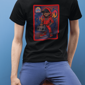 GANGSTER30 City Hood Inspired Unisex Heavy Cotton Tee, Graphic Tee for Comic Lovers, Casual Wear, Birthday Gift, Gift for Friends