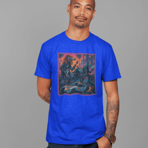 MONSTER2 Unisex Heavy Cotton Tee | Cool Casual Wear, Perfect for Horror Fans, Gift for Kids, Unique Graphic T-Shirt, Fun Dark Theme