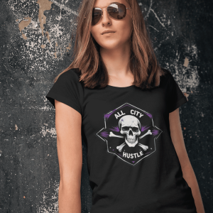 ACH62 Retro Urban Hustle T-Shirt, Unisex Graphic Tee, Casual Streetwear, Gift for Creatives, Everyday Wear, All City Hustle