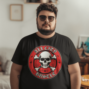 ACH64 Retro Urban Hustle T-Shirt, Unisex Graphic Tee, Casual Streetwear, Gift for Creatives, Everyday Wear, All City Hustle