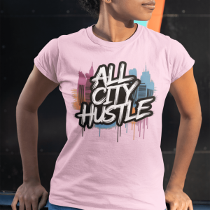 ACH65 Retro Urban Hustle T-Shirt, Unisex Graphic Tee, Casual Streetwear, Gift for Creatives, Everyday Wear, All City Hustle