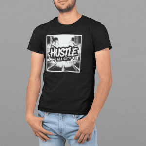 ACH68 Retro Urban Hustle T-Shirt, Unisex Graphic Tee, Casual Streetwear, Gift for Creatives, Everyday Wear, All City Hustle
