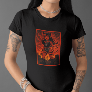 DARK17 Evil Cute Graphic Tee, Unisex Cotton Tee, Trendy T-Shirt, Casual Wear, Gift for Anyone, Dark Apparel